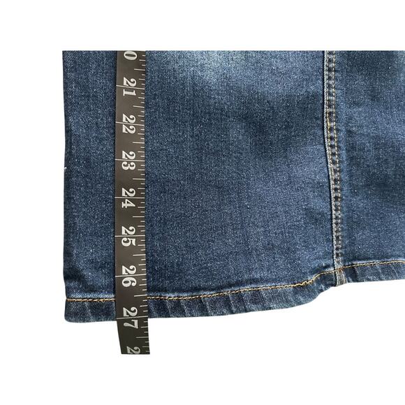 NWT Wallflower Girl Dark Denim Girls Maxi Cargo Skirt w/ Fading Back Split-12 - Picture 7 of 7